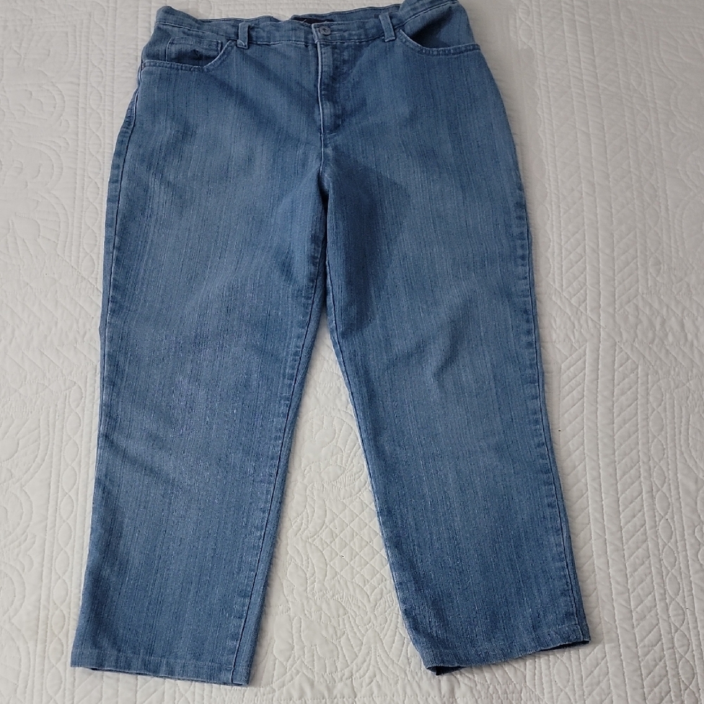 Gloria Vanderbilt Amanda Straight Leg Stretch Blue Jeans Size 10